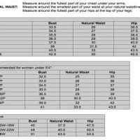 xscape size guide